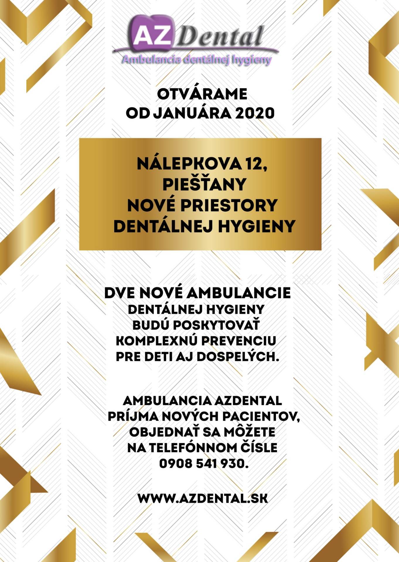 AZ Dental Ambulancia dentálnej hygieny Piešťanoch Domov